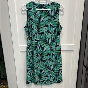Tommy Hilfiger Green Leaf Print Dress